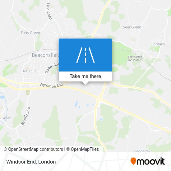 Windsor End map