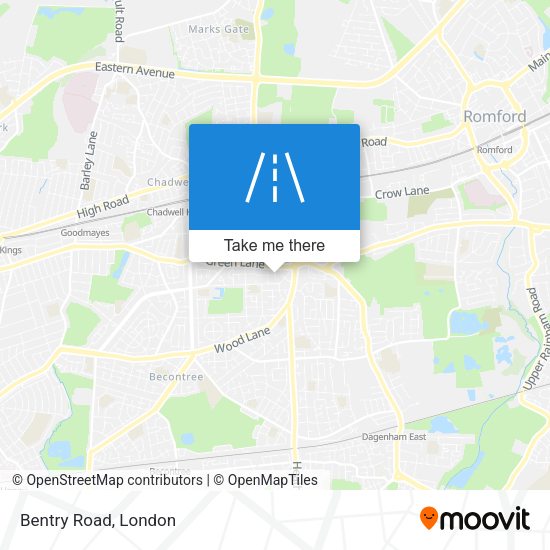 Bentry Road map