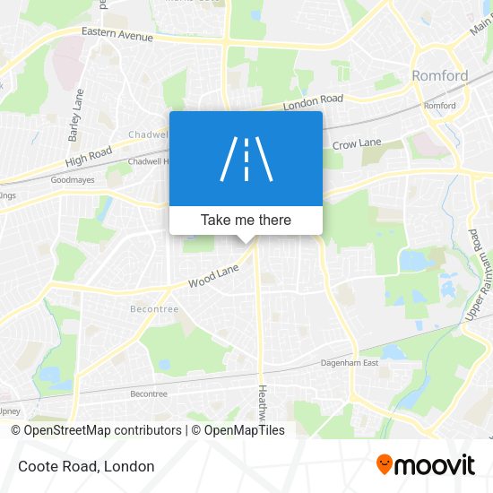 Coote Road map