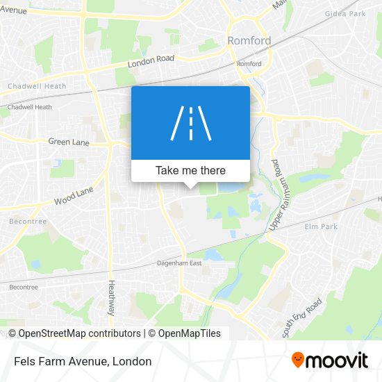 Fels Farm Avenue map