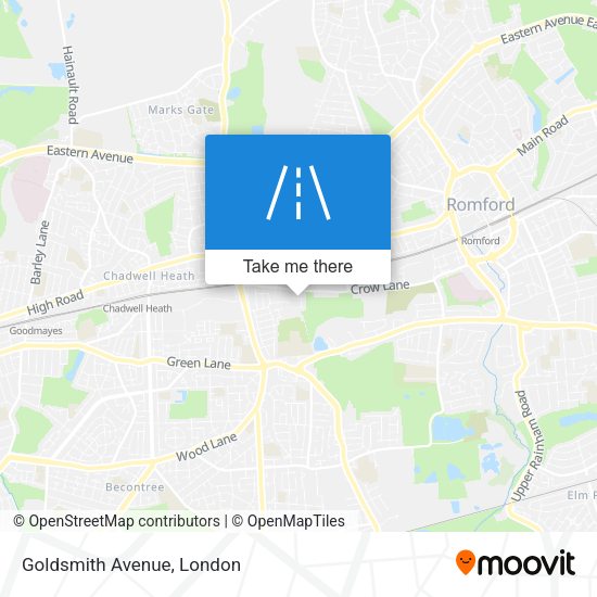 Goldsmith Avenue map