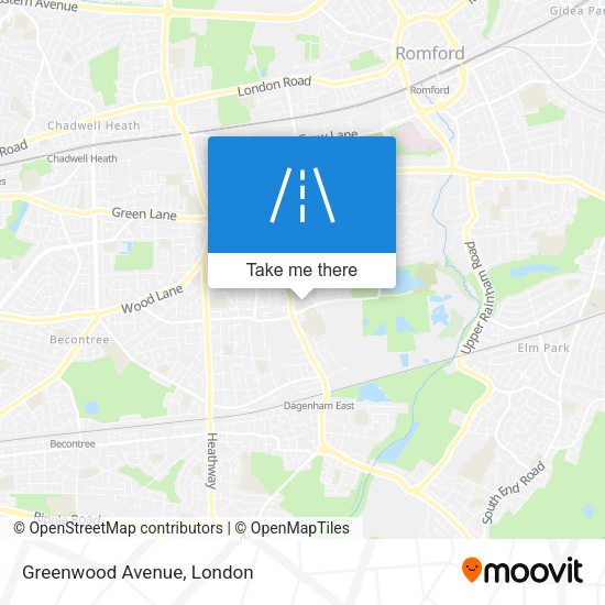 Greenwood Avenue map