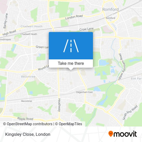 Kingsley Close map