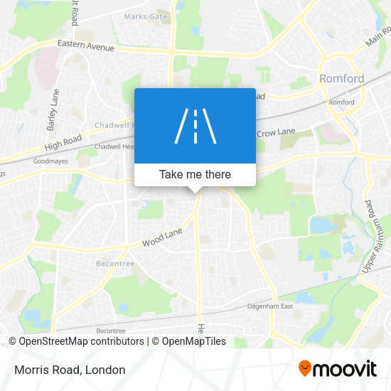 Morris Road map
