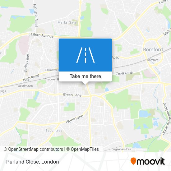 Purland Close map