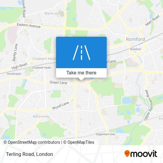 Terling Road map
