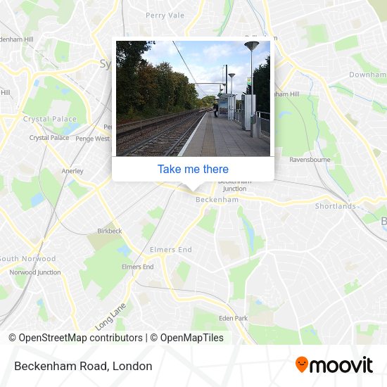 Beckenham Road map