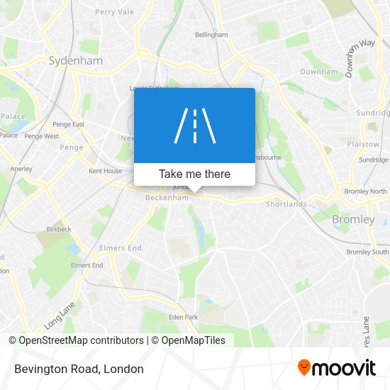 Bevington Road map