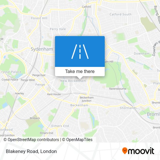 Blakeney Road map