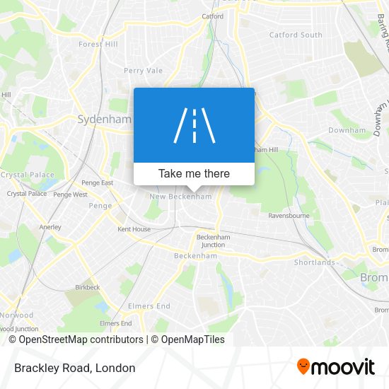 Brackley Road map
