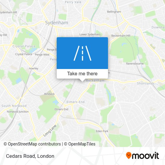 Cedars Road map