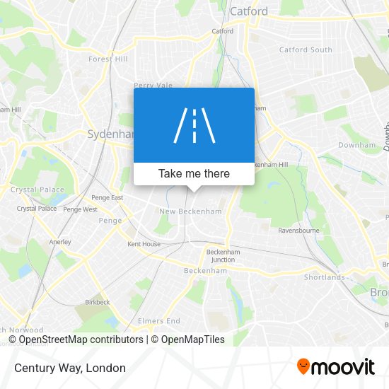 Century Way map