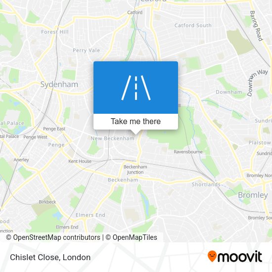 Chislet Close map