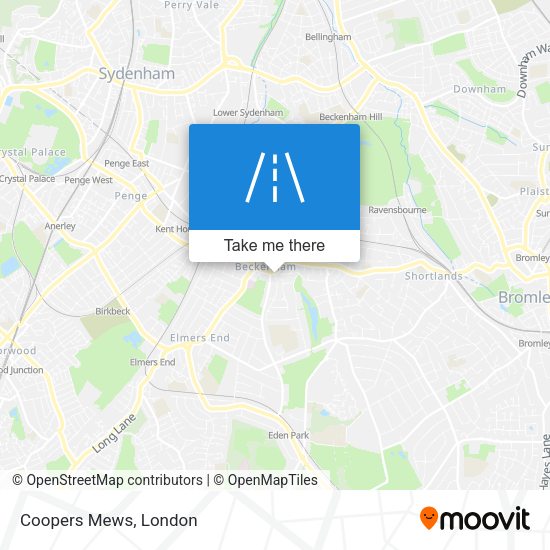 Coopers Mews map