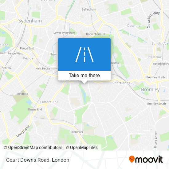 Court Downs Road map