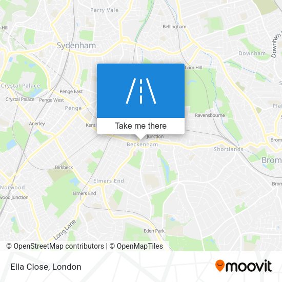 Ella Close map