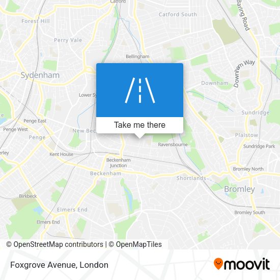 Foxgrove Avenue map