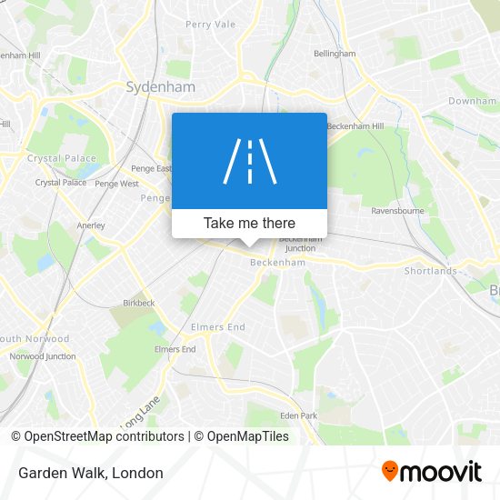 Garden Walk map