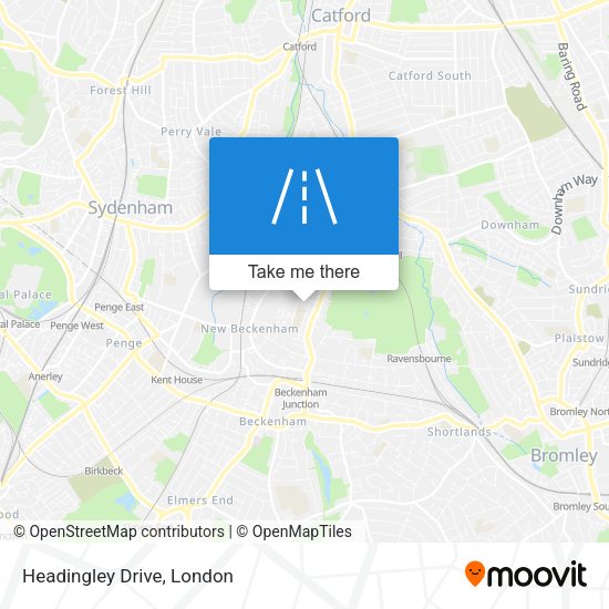 Headingley Drive map