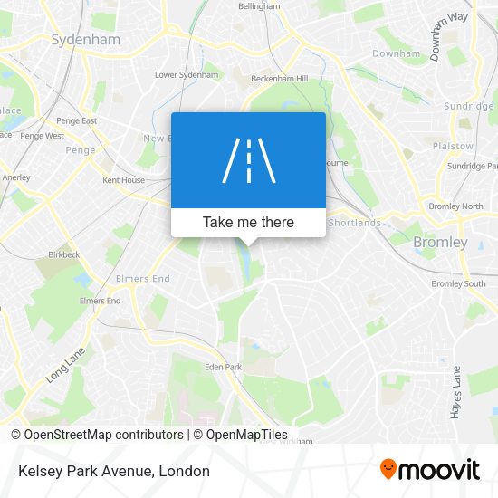 Kelsey Park Avenue map