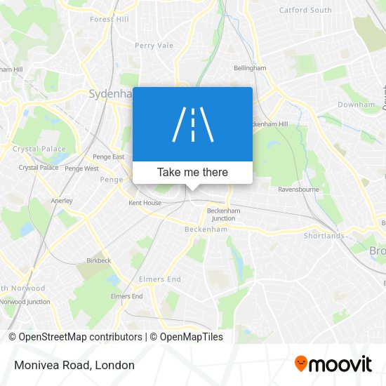 Monivea Road map