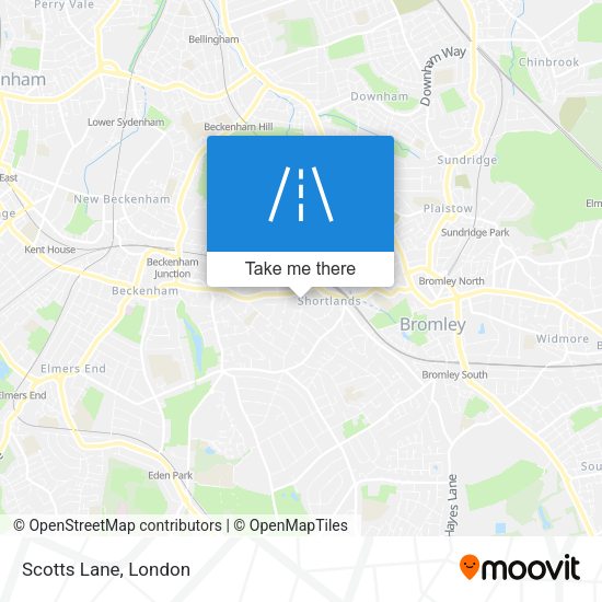 Scotts Lane map