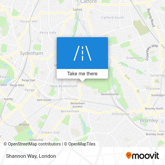Shannon Way map