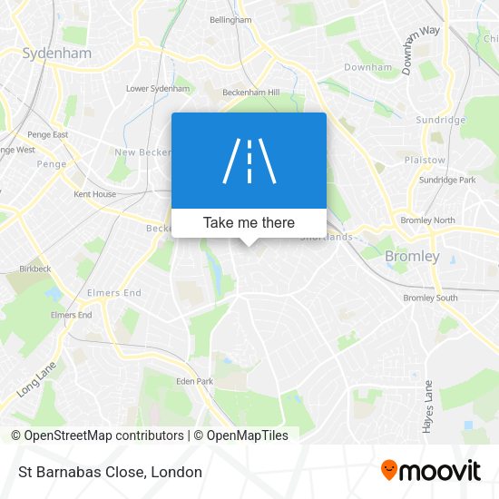 St Barnabas Close map