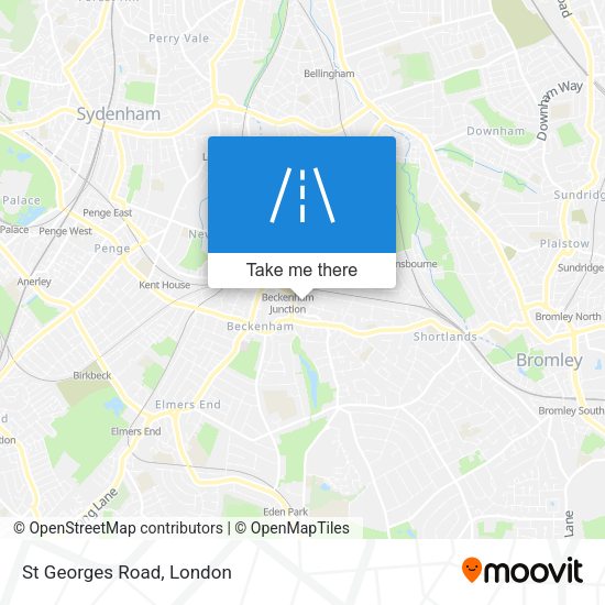 St Georges Road map