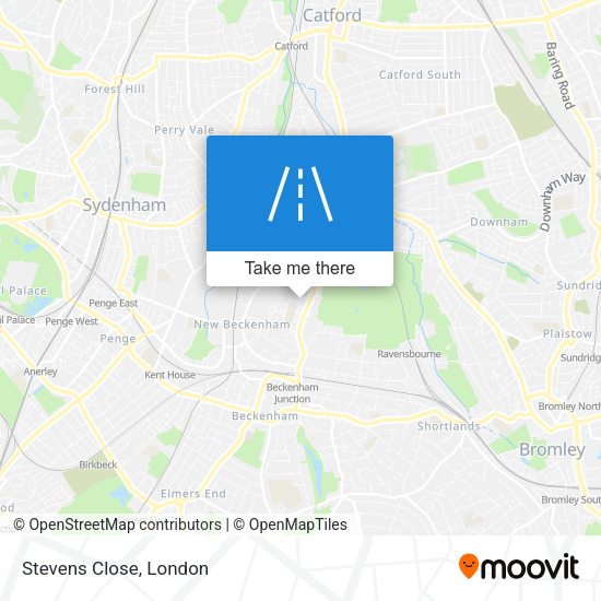 Stevens Close map