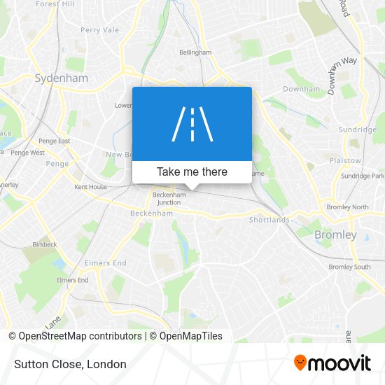 Sutton Close map