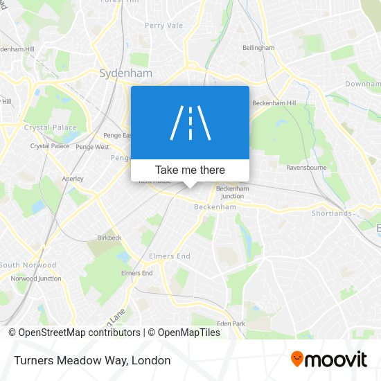 Turners Meadow Way map