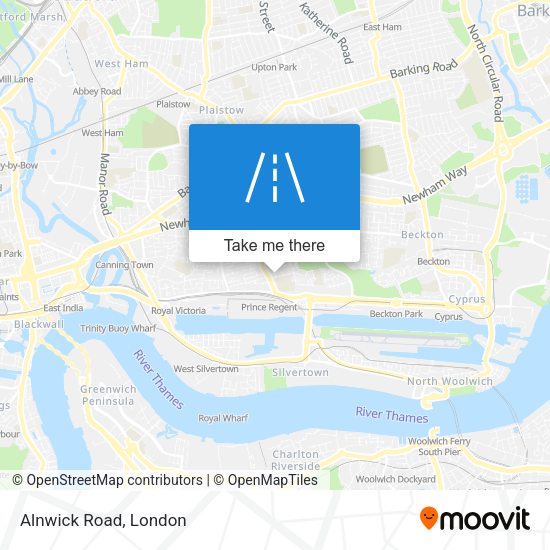 Alnwick Road map