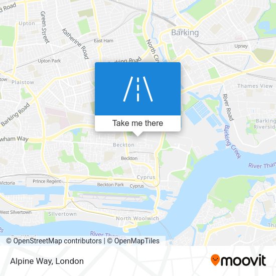 Alpine Way map
