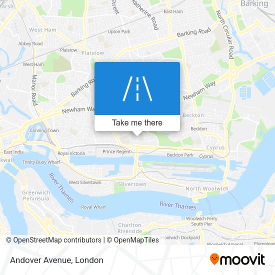 Andover Avenue map