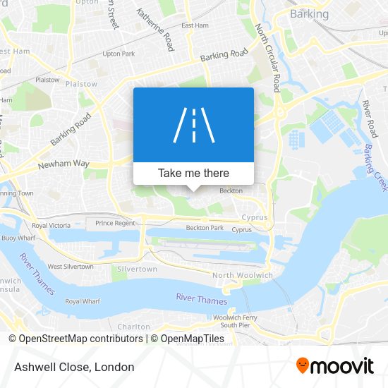 Ashwell Close map