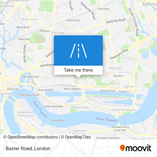 Baxter Road map