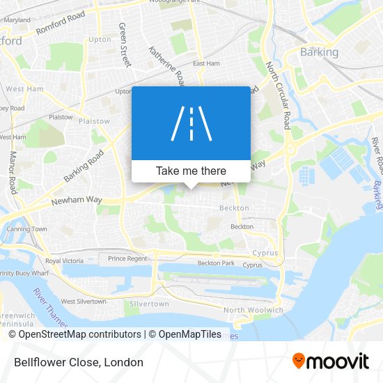 Bellflower Close map