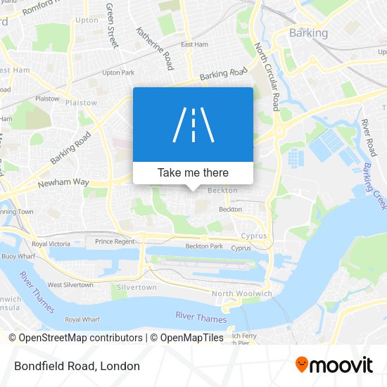 Bondfield Road map