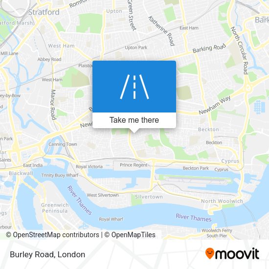 Burley Road map