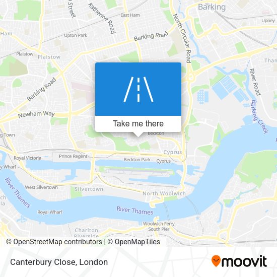 Canterbury Close map
