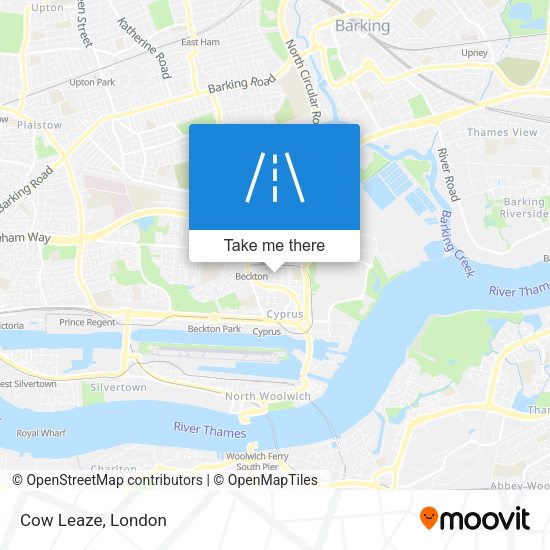 Cow Leaze map