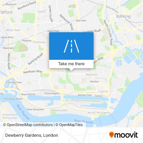 Dewberry Gardens map