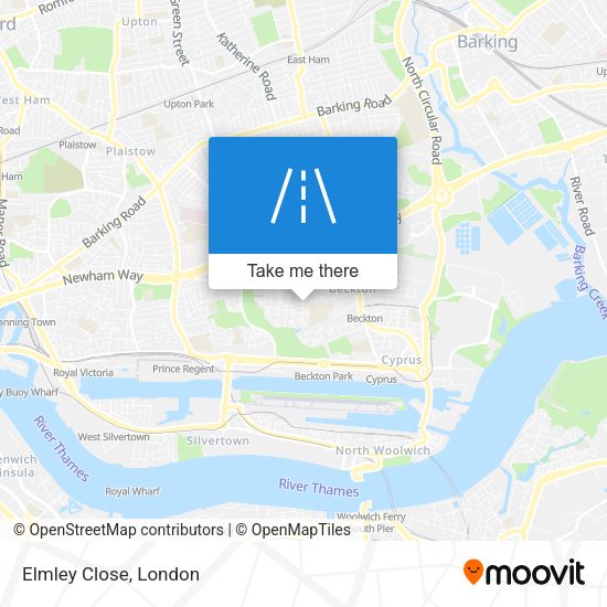 Elmley Close map
