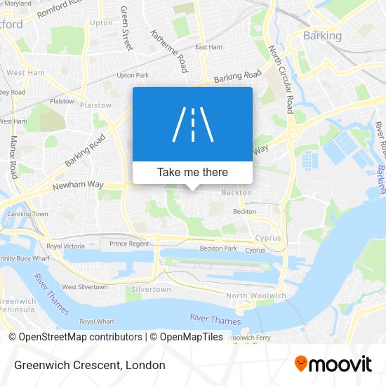 Greenwich Crescent map