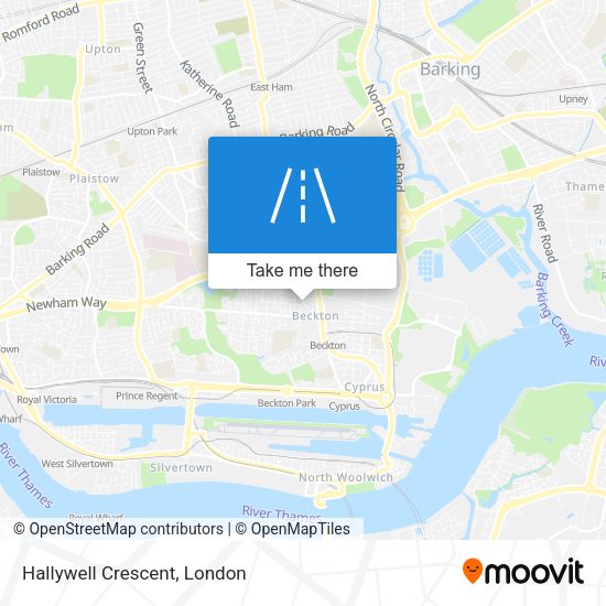Hallywell Crescent map