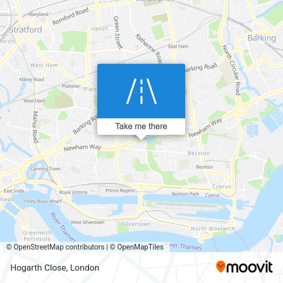 Hogarth Close map
