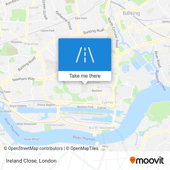 Ireland Close map