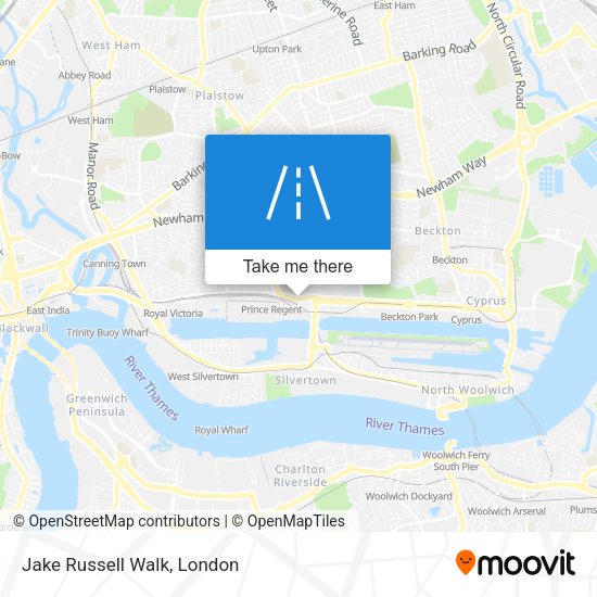 Jake Russell Walk map