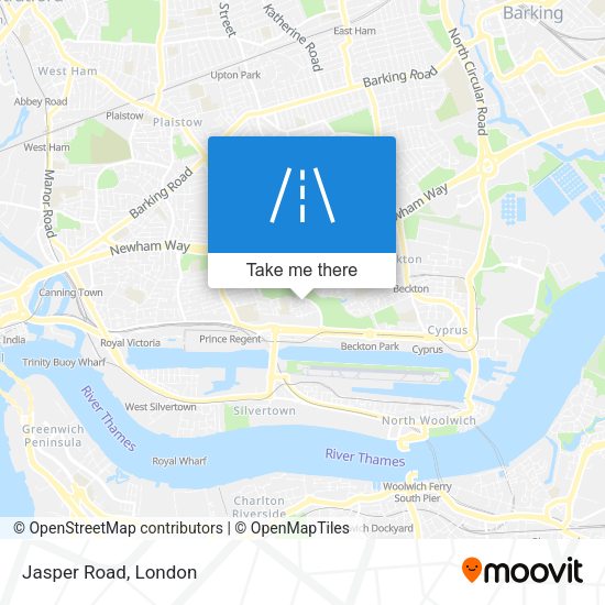 Jasper Road map